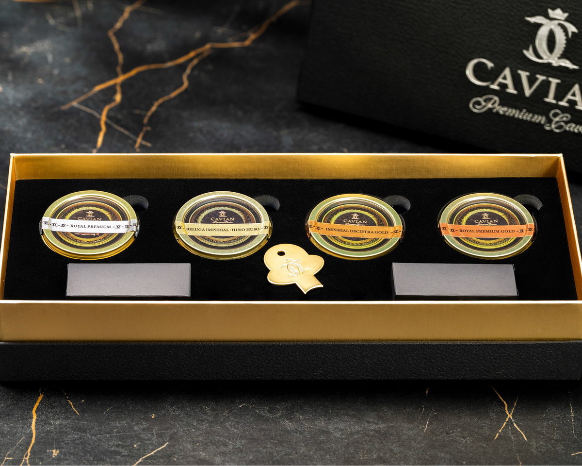 Caviar Gift-Set (4x30g & mother-of-pearl spoon)