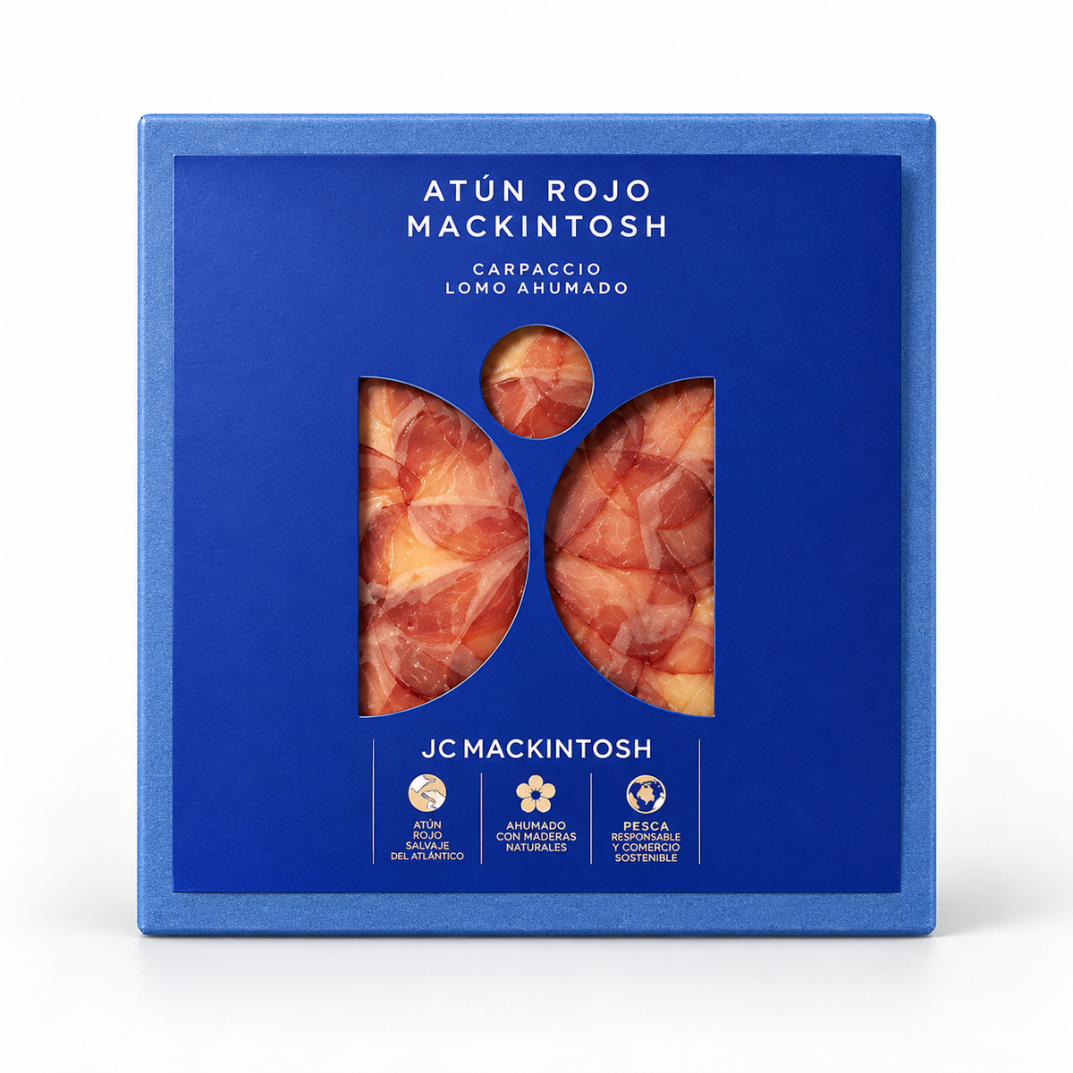 Sliced smoked Wild Bluefin tuna loin, 100g pack